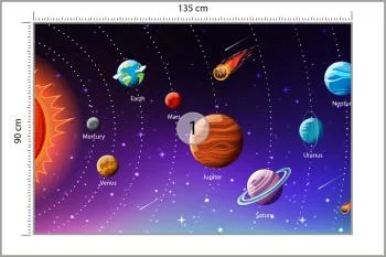 Fototapeta Edukacyjny Kosmos Po Angielsku - obrazek 3