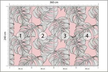 Fototapeta Liście Monstera - obrazek 3