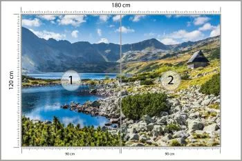 Fototapeta Górskie Jezioro W Dolinie - obrazek 3