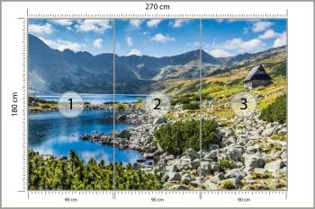 Fototapeta Górskie Jezioro W Dolinie - obrazek 3