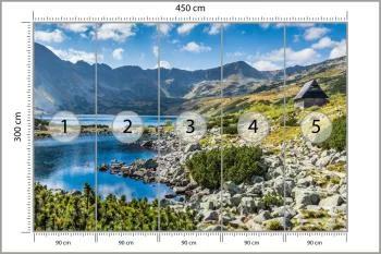 Fototapeta Górskie Jezioro W Dolinie - obrazek 3