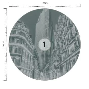 Fototapeta Okrągła Londyn Półtonów - obrazek 3