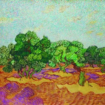 Fototapeta Okrągła Drzewa Oliwne - obrazek 2