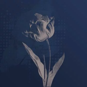 Fototapeta Okrągła Ciemne Rośliny Botaniczne I - obrazek 2