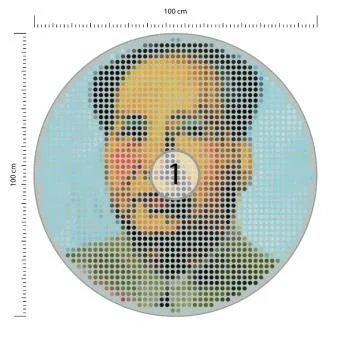 Fototapeta Okrągła Ikona Mao - obrazek 3