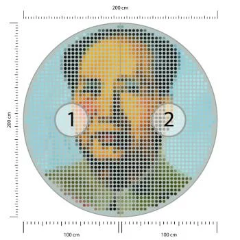 Fototapeta Okrągła Ikona Mao - obrazek 3