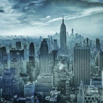 Fototapeta Okrągła Hazy Gotham Autorstwa Stefena Schilbe - obrazek 2