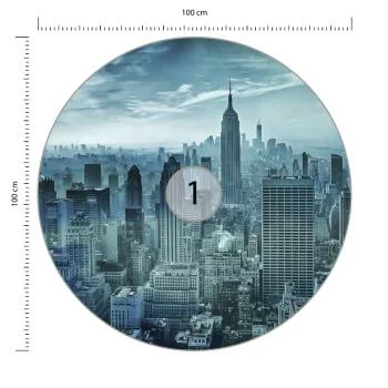 Fototapeta Okrągła Hazy Gotham Autorstwa Stefena Schilbe - obrazek 3