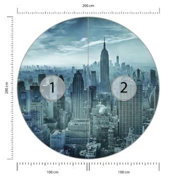 Fototapeta Okrągła Hazy Gotham Autorstwa Stefena Schilbe - obrazek 3
