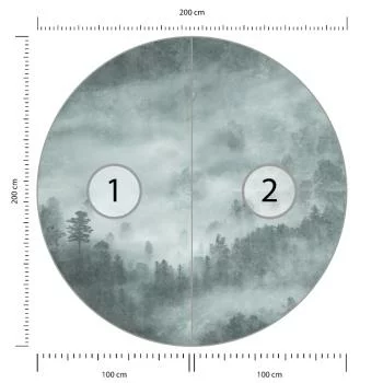 Fototapeta Okrągła Oddech - obrazek 3