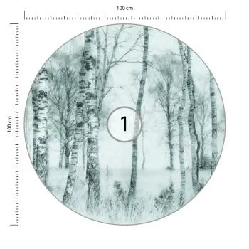 Fototapeta Okrągła Czarno-Biały Nel Talen - obrazek 3