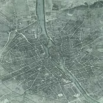 Fototapeta Okrągła Mapa Paryża - obrazek 2