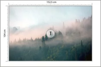 Fototapeta - Leśne Wzgórza Zanurzone we Mgle - obrazek 3