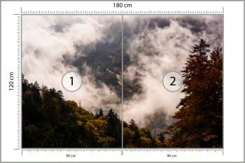 Fototapeta - Mgła Opadająca nad Leśną Doliną - obrazek 3