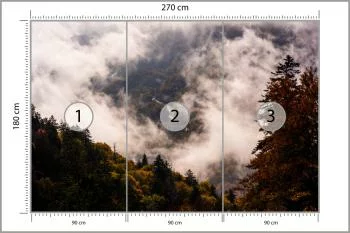 Fototapeta - Mgła Opadająca nad Leśną Doliną - obrazek 3