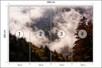 Fototapeta - Mgła Opadająca nad Leśną Doliną - obrazek 3