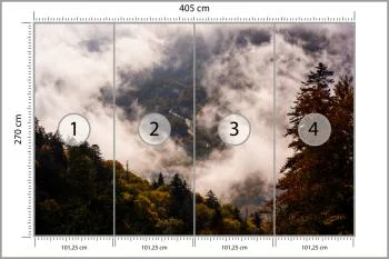 Fototapeta - Mgła Opadająca nad Leśną Doliną - obrazek 3