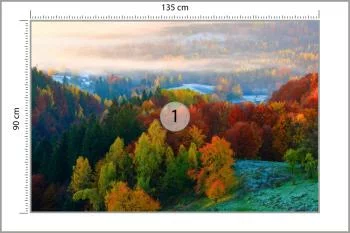 Fototapeta - Kolorowa Jesień w Górach - obrazek 3