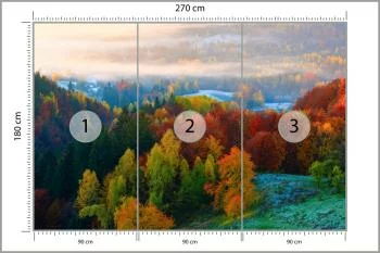 Fototapeta - Kolorowa Jesień w Górach - obrazek 3