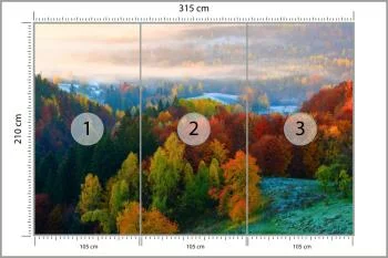 Fototapeta - Kolorowa Jesień w Górach - obrazek 3