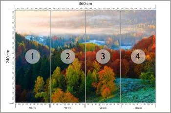 Fototapeta - Kolorowa Jesień w Górach - obrazek 3