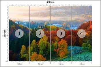 Fototapeta - Kolorowa Jesień w Górach - obrazek 3