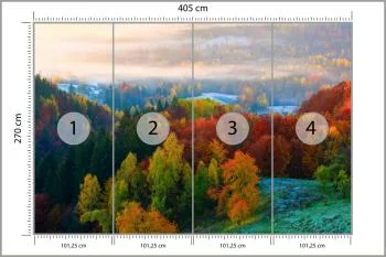 Fototapeta - Kolorowa Jesień w Górach - obrazek 3