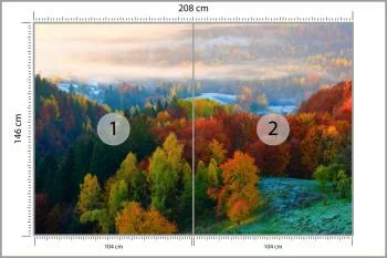 Fototapeta - Kolorowa Jesień w Górach - obrazek 3