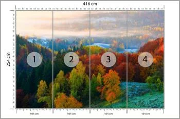 Fototapeta - Kolorowa Jesień w Górach - obrazek 3