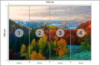 Fototapeta - Kolorowa Jesień w Górach - obrazek 3
