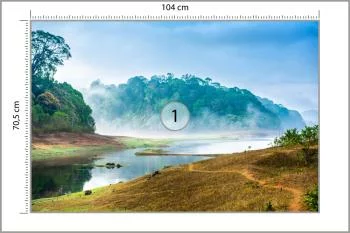 Fototapeta - Poranna Mgła nad Jeziorem w Tropikach - obrazek 3