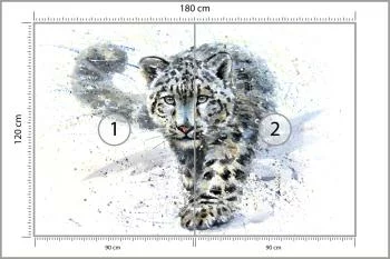Fototapeta Lampart Śnieżny - obrazek 3