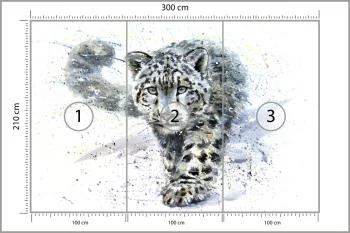 Fototapeta Lampart Śnieżny - obrazek 3