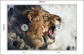 Fototapeta Dziki Lew - obrazek 3