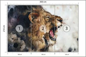 Fototapeta Dziki Lew - obrazek 3