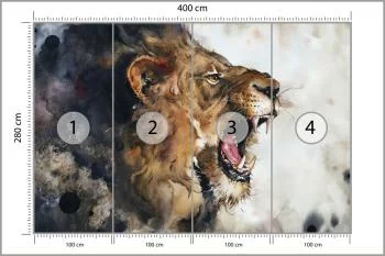 Fototapeta Dziki Lew - obrazek 3