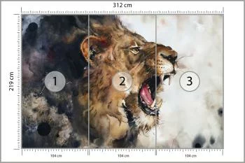 Fototapeta Dziki Lew - obrazek 3