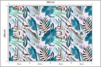 Fototapeta Liście Do Salonu - obrazek 3