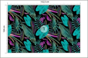 Fototapeta - Tropikalne Liście w Stylu Neonowym - obrazek 3