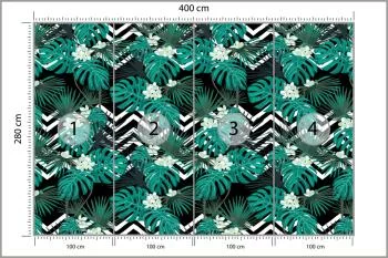 Fototapeta Liście Monstera - obrazek 3