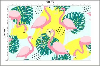 Fototapeta Liście I Flamingi - obrazek 3