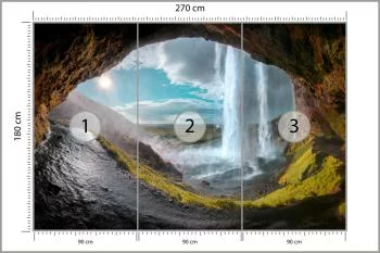 Fototapeta Wodospad Jaskinia - obrazek 3