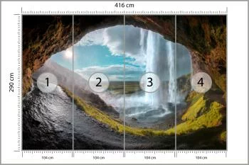 Fototapeta Wodospad Jaskinia - obrazek 3
