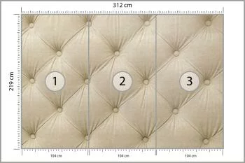 Fototapeta Pikowana Beżowa - obrazek 3