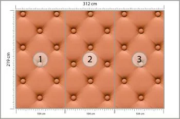 Fototapeta Tapicerka Pikowana - Klasyczny Design - obrazek 3