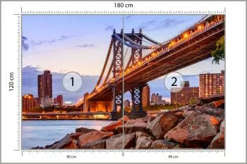 Fototapeta Manhattan Bridge Ny - obrazek 3