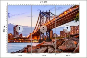 Fototapeta Manhattan Bridge Ny - obrazek 3