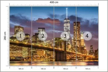 Fototapeta Nowy Jork Nocą - obrazek 3