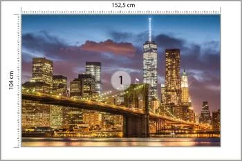 Fototapeta Nowy Jork Nocą - obrazek 3