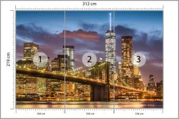 Fototapeta Nowy Jork Nocą - obrazek 3